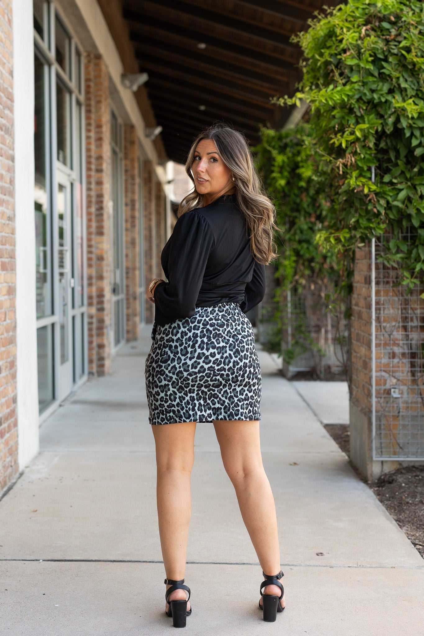 PreOrder | The Stella - Snow Leopard Jogger Skirt